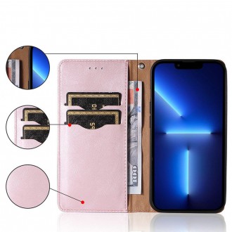Magnet Strap Case Case for Samsung Galaxy A53 5G Pouch Wallet + Mini Lanyard Pendant Pink