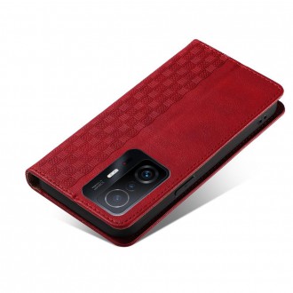 Magnet Strap Case Case for Samsung Galaxy A53 5G Pouch Wallet + Mini Lanyard Pendant Red