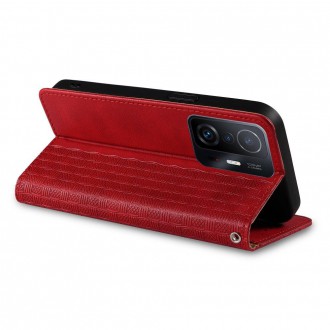 Magnet Strap Case Case for Samsung Galaxy A53 5G Pouch Wallet + Mini Lanyard Pendant Red