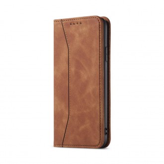 Magnet Fancy Case Case For Samsung Galaxy A53 5G Pouch Wallet Card Holder Brown