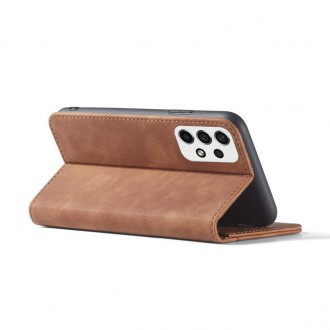 Magnet Fancy Case Case For Samsung Galaxy A53 5G Pouch Wallet Card Holder Brown