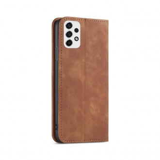 Magnet Fancy Case Case For Samsung Galaxy A53 5G Pouch Wallet Card Holder Brown