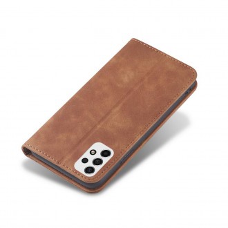 Magnet Fancy Case Case For Samsung Galaxy A53 5G Pouch Wallet Card Holder Brown