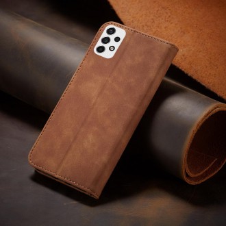 Magnet Fancy Case Case For Samsung Galaxy A53 5G Pouch Wallet Card Holder Brown