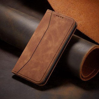 Magnet Fancy Case Case For Samsung Galaxy A53 5G Pouch Wallet Card Holder Brown