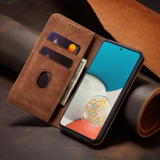 Magnet Fancy Case Case For Samsung Galaxy A53 5G Pouch Wallet Card Holder Brown