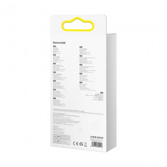 Baseus Bright Mirror 2 kabel 3v1 kabel USB Typ A - micro USB + Lightning + USB Typ C 3,5A 1,1 m modrý (CAMJ010003)