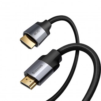 Adaptérový kabel Baseus Enjoyment Kabel HDMI 4K60Hz 0,75m tmavě šedý