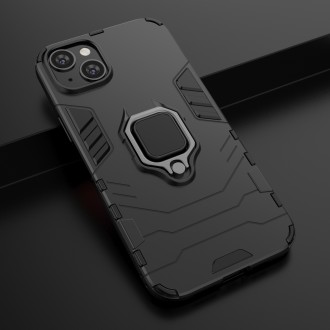 Pouzdro Ring Armor pro iPhone 14 Pro Max pancéřový kryt magnetický držák kroužkový černý