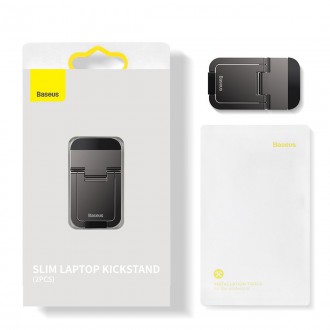 Univerzální stojany na notebook Baseus (2 ks) šedé (LUZC000013)