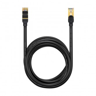 Baseus Speed Seven High Speed RJ45 Network Cable 10Gbps 8m Black (WKJS010601)