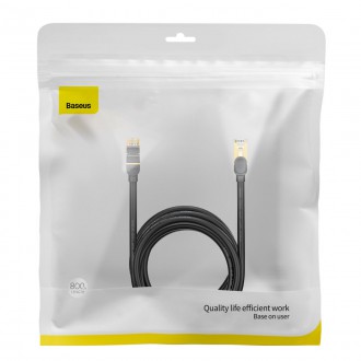 Baseus Speed Seven High Speed RJ45 Network Cable 10Gbps 8m Black (WKJS010601)
