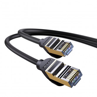 Baseus Speed Seven síťový kabel RJ45 10Gbps 10m černý (WKJS010701)