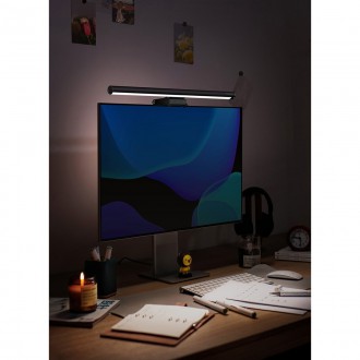 Baseus i-wok2 LED lampa pro osvětlení obrazovky stolního monitoru černá (DGIW000101)