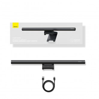Baseus i-wok2 LED lampa pro osvětlení obrazovky stolního monitoru černá (DGIW000101)