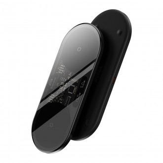 [RETURNED ITEM] Baseus Digital LED Display dual wireless charger with digital display 20W black (WXSX010101)