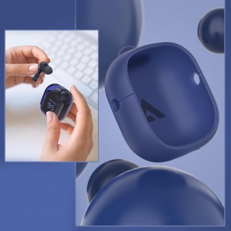 Bezdrátová sluchátka do uší Acefast TWS Bluetooth modrá (T6 safírově modrá)