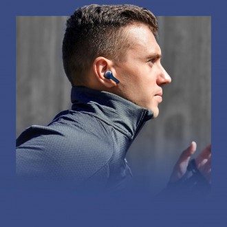 Bezdrátová sluchátka do uší Acefast TWS Bluetooth modrá (T6 safírově modrá)