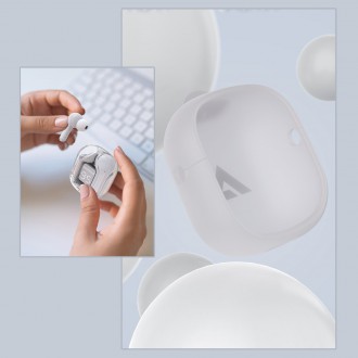 Bezdrátová sluchátka TWS Bluetooth do uší Acefast šedá (moderní šedá T6)