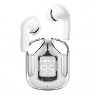 Bezdrátová sluchátka TWS Bluetooth do uší Acefast šedá (moderní šedá T6)