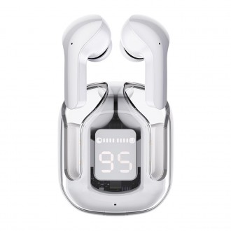Bezdrátová sluchátka TWS Bluetooth do uší Acefast šedá (moderní šedá T6)
