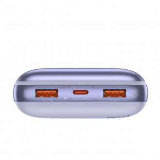 Powerbanka Baseus Bipow Pro 20000mAh 22,5W fialová s kabelem USB typu A - USB typu C 3A 0,3 m (PPBD030005)