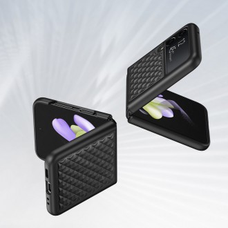 Kožené pouzdro Dux Ducis Venice pro Samsung Galaxy Z Flip 4 černé