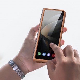 Kožené pouzdro Dux Ducis Venice pro Samsung Galaxy Z Fold 4 hnědé