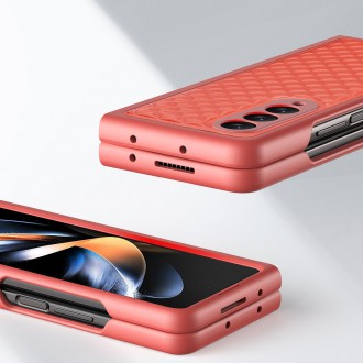 Kožené pouzdro Dux Ducis Venice pro Samsung Galaxy Z Fold 4 červené