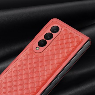 Kožené pouzdro Dux Ducis Venice pro Samsung Galaxy Z Fold 4 červené