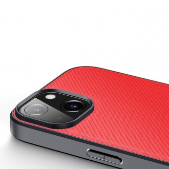 Dux Ducis Fino case cover made of nylon material iPhone 14 red
