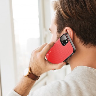Dux Ducis Fino case cover made of nylon material iPhone 14 red