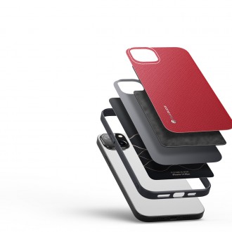 Dux Ducis Fino case cover made of nylon for iPhone 14 Plus red