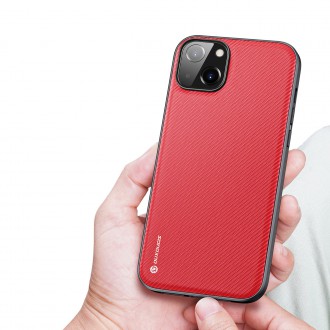 Dux Ducis Fino case cover made of nylon for iPhone 14 Plus red