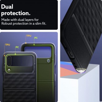 CASEOLOGY PARALLAX GALAXY WITH FLIP 4 MATTE BLACK