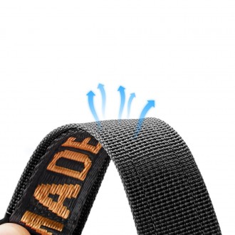 Řemínek Dux Ducis Strap (venkovní verze) pro Apple Watch Ultra, SE, 8, 7, 6, 5, 4, 3, 2, 1 (49, 45, 44, 42 mm) nylonový náramek černý a oranžový