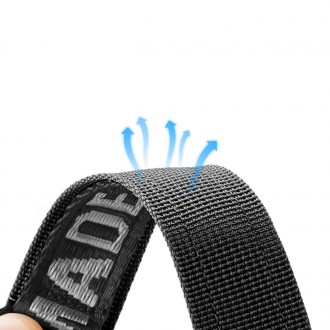 Dux Ducis Strap (venkovní verze) Řemínek pro Apple Watch Ultra, SE, 8, 7, 6, 5, 4, 3, 2, 1 (49, 45, 44, 42 mm) Nylon Band Black Silver náramek