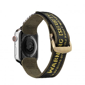 Dux Ducis Strap (outdoorová verze) řemínek Apple Watch Ultra, SE, 8, 7, 6, 5, 4, 3, 2, 1 (49, 45, 44, 42 mm) nylonový pásek žlutý náramek