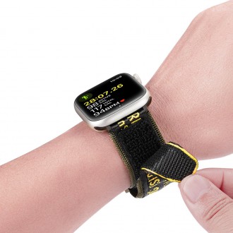 Dux Ducis Strap (outdoorová verze) řemínek Apple Watch Ultra, SE, 8, 7, 6, 5, 4, 3, 2, 1 (49, 45, 44, 42 mm) nylonový pásek žlutý náramek