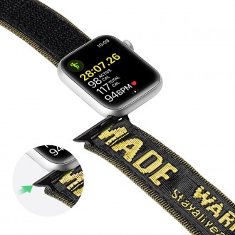 Dux Ducis Strap (outdoorová verze) řemínek Apple Watch Ultra, SE, 8, 7, 6, 5, 4, 3, 2, 1 (49, 45, 44, 42 mm) nylonový pásek žlutý náramek