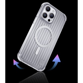 Magnetické pouzdro Kingxbar PQY Go Out Series pro iPhone 14 Plus MagSafe laserové barvy