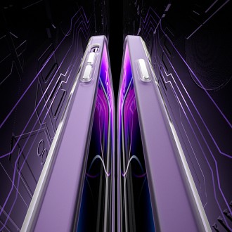 Magnetické pouzdro Kingxbar PQY Geek Series pro iPhone 14 MagSafe stříbrné