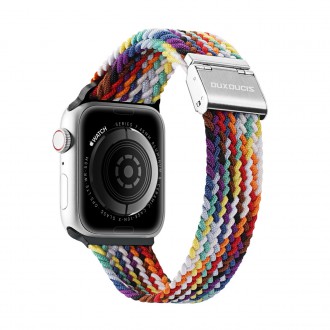 Dux Ducis Strap (Verze Mixture II) Řemínek pro Apple Watch Ultra, SE, 8, 7, 6, 5, 4, 3, 2, 1 (49, 45, 44, 42 mm) Braided Band Rainbow náramek