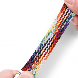 Dux Ducis Strap (Verze Mixture II) Řemínek pro Apple Watch Ultra, SE, 8, 7, 6, 5, 4, 3, 2, 1 (49, 45, 44, 42 mm) Braided Band Rainbow náramek