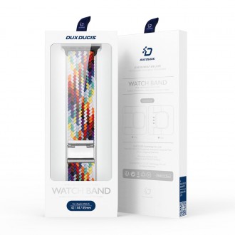 Dux Ducis Strap (Verze Mixture II) Řemínek pro Apple Watch Ultra, SE, 8, 7, 6, 5, 4, 3, 2, 1 (49, 45, 44, 42 mm) Braided Band Rainbow náramek