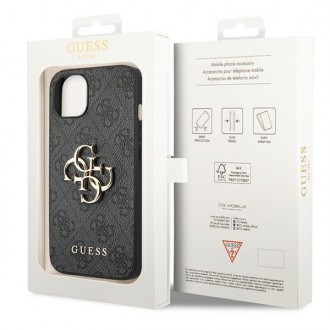 Guess GUHCP14M4GMGGR iPhone 14 Plus 6,7" szary/grey hardcase 4G Big Metal Logo