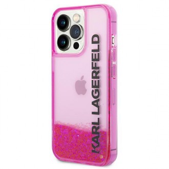 Karl Lagerfeld KLHCP14LLCKVF iPhone 14 Pro 6,1" różowy/pink hardcase Liquid Glitter Elong