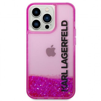 Karl Lagerfeld KLHCP14LLCKVF iPhone 14 Pro 6,1" różowy/pink hardcase Liquid Glitter Elong