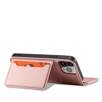 Pouzdro na magnetické karty pro Samsung Galaxy S23 Flip Wallet Stand Pink