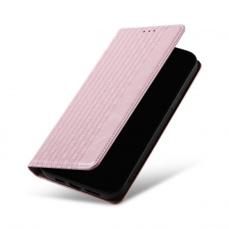 Magnet Strap Case Case For Samsung Galaxy S23 Flip Wallet Mini Lanyard Stand Pink